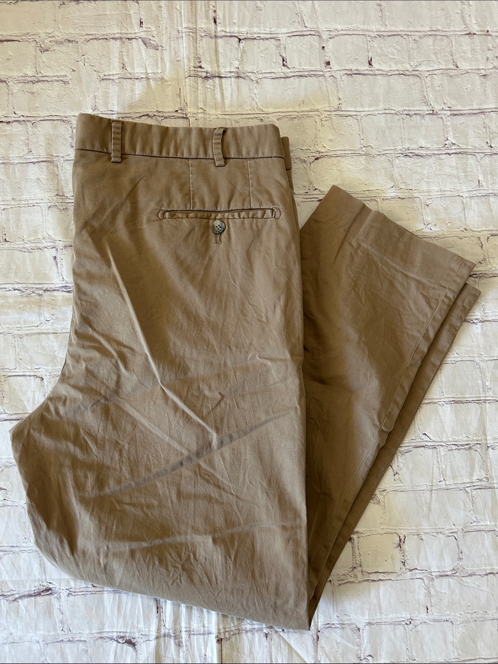 Hiltl Men's German Tan Chino Pants Regular Fit Straight Leg 39x28**